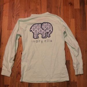 mint ivory ella long sleeve shirt